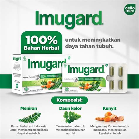 Jual Imugard 1 Box 30 Kaplet Herbal Daya Tahan Tubuh Shopee Indonesia