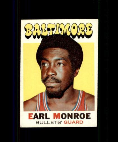 1971 72 TOPPS BASKETBALL CARD BALTIMORE BULLETS 130 EARL MONROE EBay