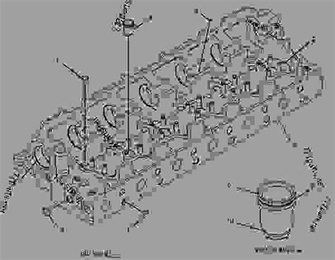 2842787 Cylinder Head As Engine Marine Caterpillar C32 C32 Marine Auxiliary Generator