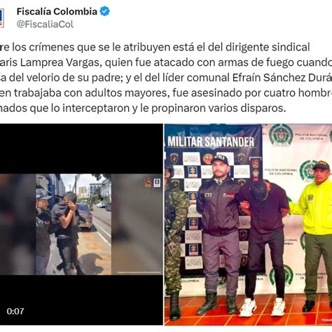 Fiscalía Judicializó A Alias Comando Cris Un Presunto Cabecilla Del Clan Del Golfo Responsable