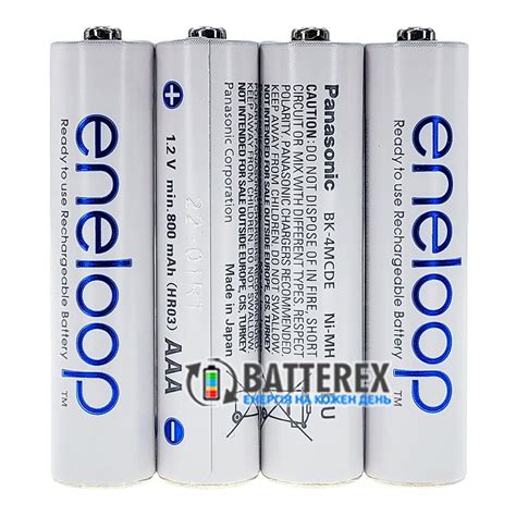 Акумулятори ААА Panasonic Eneloop 800 Mah Bk 4mcde у пластиковому кейсі