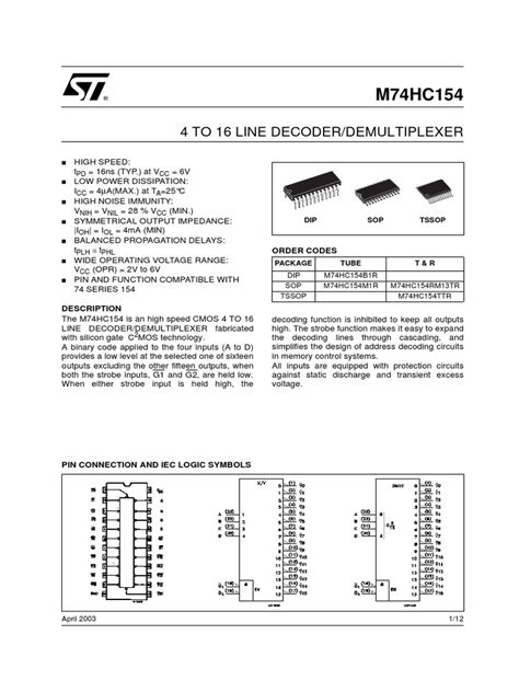74154 Download Free Pdf Electronic Circuits Manufactured Goods