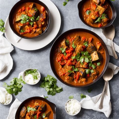 Roasted Aubergine And Tomato Curry Recipe