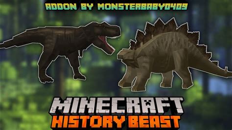 Jurassic Mod Minecraft Bedrock History Beast Add On Dinosaurs In