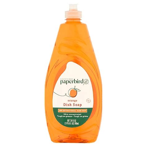 Paperbird Orange Dish Soap And Antibacterial Hand Soap 24 Fl Oz