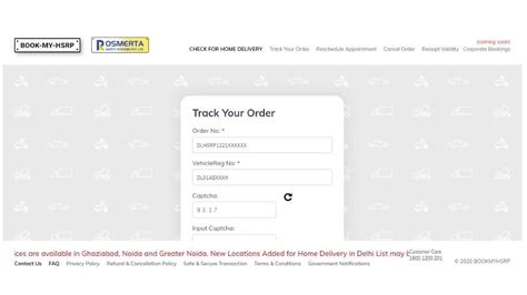 Hsrp Colour Coded Sticker Online How To Track Your Order At