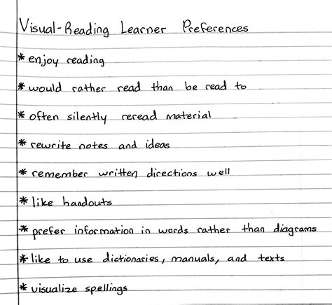 Visual-Reading Learner Preferences in Pharmacology