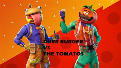 Food Fight Durr Burgers Vs The Tomatos Fortnite Creative Map Code Dropnite