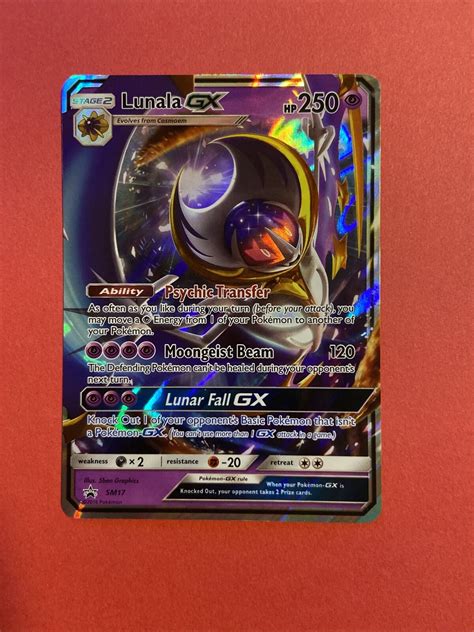 Pok Mon Tcg Lunala Gx Sm Black Star Promo Sm Holo Promo Ebay