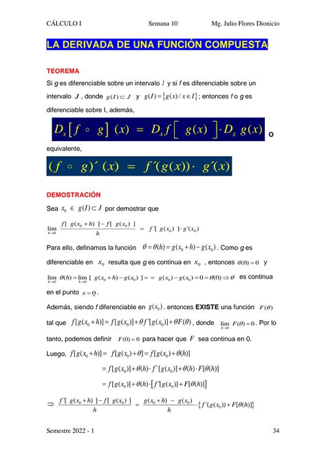 Solution Calculo I Derivada De La Funci N Compuesta Derivada De La