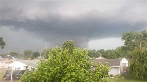 An F4 tornado in the vicinity of “Refinery Row” on the east side of Edmonton, Alberta - July 31 ...