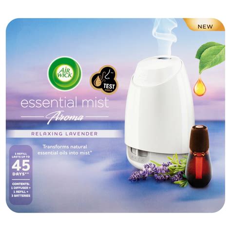 Air Wick Essential Mist Diffuser Kit Relaxing Lavender Wilko