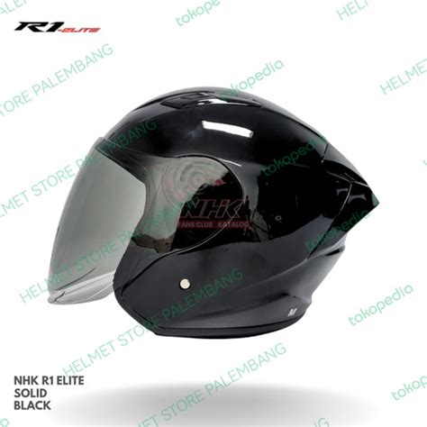 Jual Helm Half Face Nhk R Elite Solid Single Visor Kaca Nhk R Elite