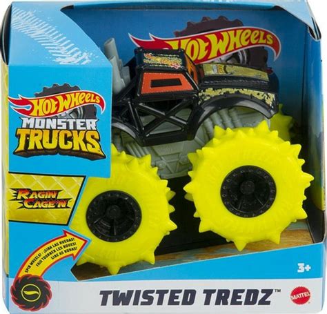 Mattel Hot Wheels Monster Trucks Twisted Tredz Ragin Cage N Vehicle