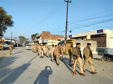 आगामी लोक सभा चुनाव के दृष्टिगत कोतवाली विकासनगर पुलिस द्वारा Itbp बटालियन के साथ किया फ्लैग