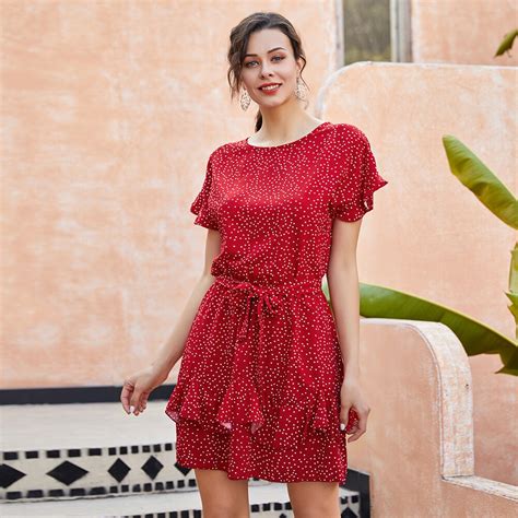 Bohisen Feminino Vestido De Manga Curta Vestido De Verão 2019 Boho