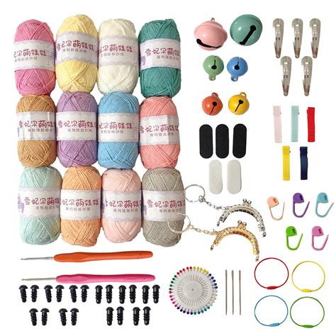 Buy Pieces Crochet Kit With Premium Milk Cotton Yarns Set