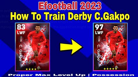 How To Upgrade C Gakpo In Pes C Gakpo Max Training Tutorial In