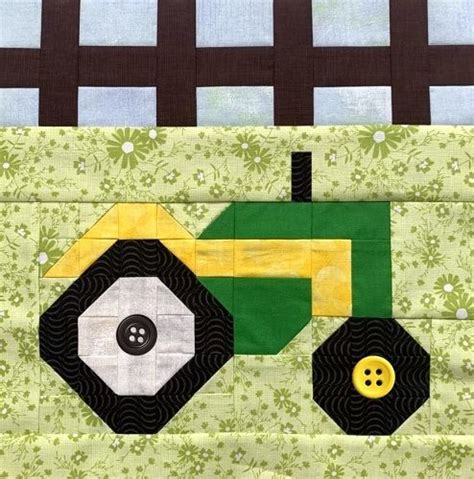 Brians Tractor Block Kit - Fun on the FarmQuilting Fabric Barn Quilt ...