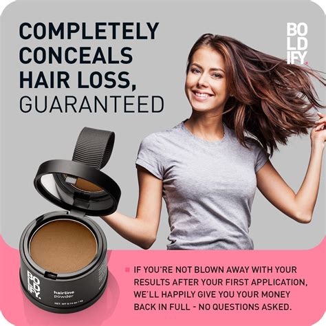 Buy Boldify Hairline Powder Light Brown Instantly Conceals Hair Loss Stain Proof 48 Hour