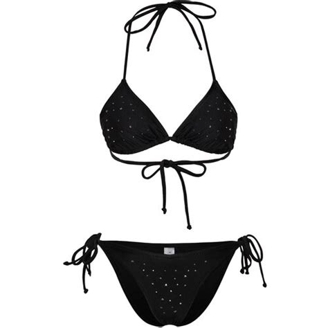 Trendyol Black Triangle Stone Bikini Set EPonuda