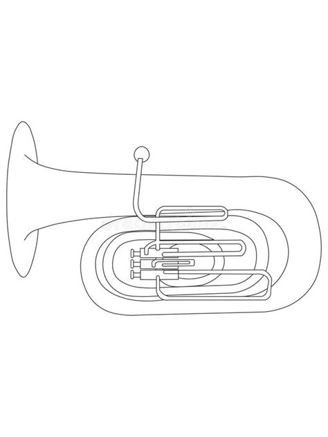 How To Draw A Tuba Instrument