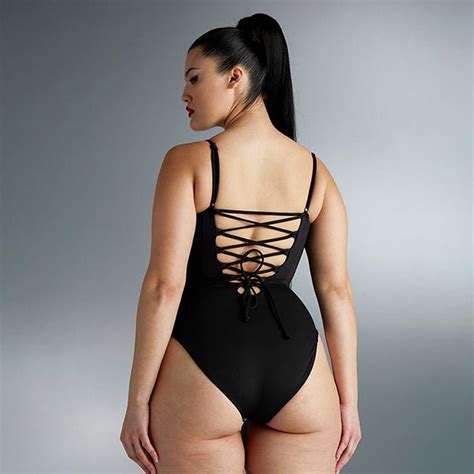 Summer Bikini Backless String Large Size Sexy Solid Color Triangle One Piece Swimsuit Womens