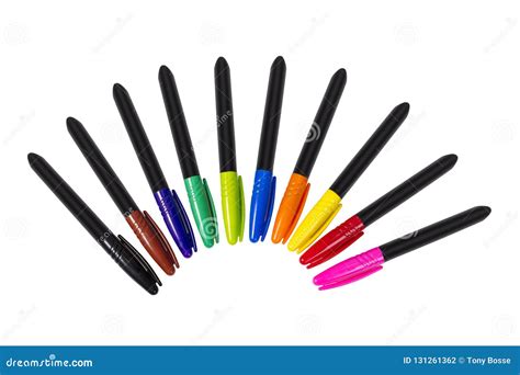 Colored Permanent Markers Stock Photo Image Of Isolated 131261362