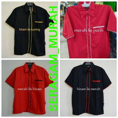 Jual Kemeja Seragam Kerja Promosi Baju Hotel Bengkel Baju Drill