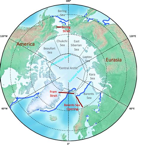 Barents Sea World Map