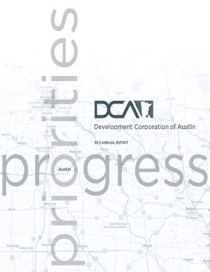 Fillable Online The Theme Of The Dca Annual Report Is Progress And