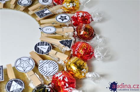 Adventní kalendář s čokoládovými bonbóny | audina.cz – rukodělné činnosti
