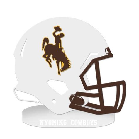 Wy 3 Color Football Helmet Gameday Ironworks