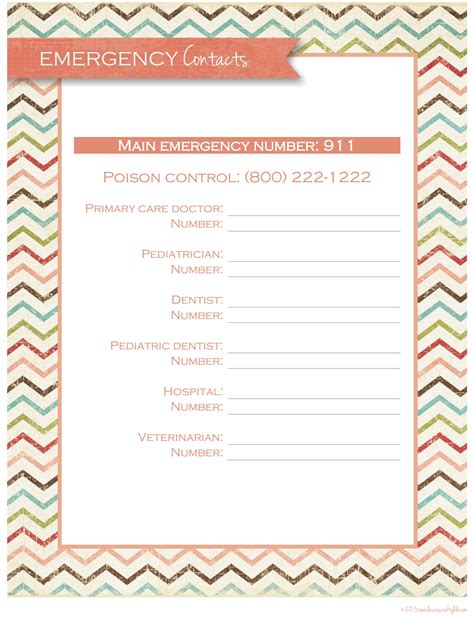 Emergency Binder Free Printables