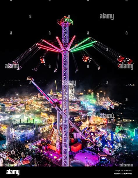 The Opening Night Of The Hull Fair In Hull Yorkshire One Of The