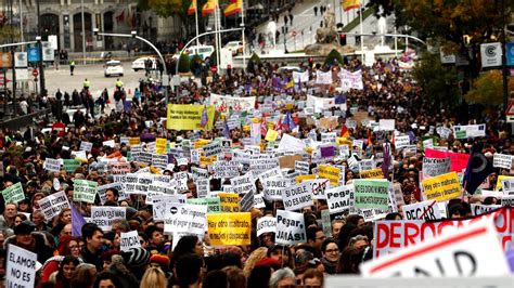 Grito Unánime En España Contra La Violencia Machista Ni Una Menos