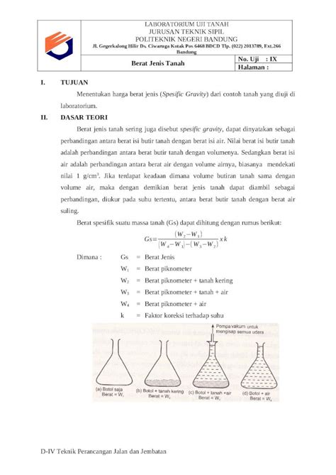 Docx Berat Jenis Tanah Dokumentips