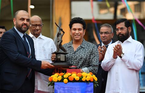 Legendary Sachin Tendulkar’s statue unveiled at the Wankhede Stadium