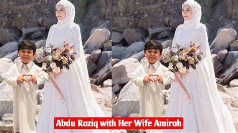 Abdu Rozik With Her Wife Amirah Wedding Pics And Videos Youtube