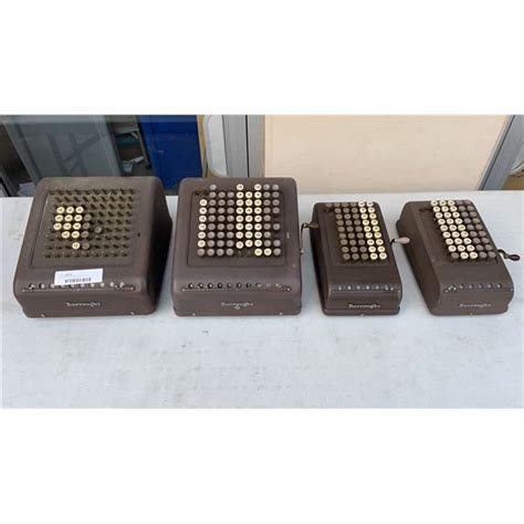 4 Burroughs Adding Machines