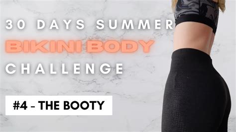 30 Days Summer Bikini Body Challenge 4 Booty Workout YouTube