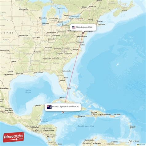 Direct Flights From Grand Cayman Island To Philadelphia Gcm To Phl Non