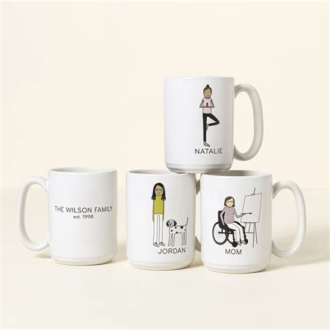 Uncommon Goods | Personalized Hobby Mugs | Customizable Family Mugs