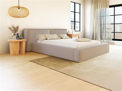 Bed Met Opbergruimte X Cm Van Beige Stof Timano Van Pascal