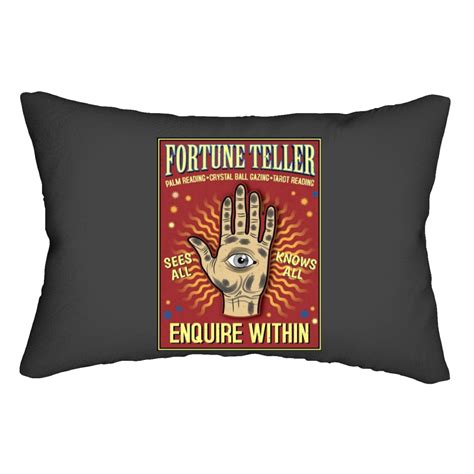 Fortune Teller Vintage Psychic Readings Advertising Print Lumbar