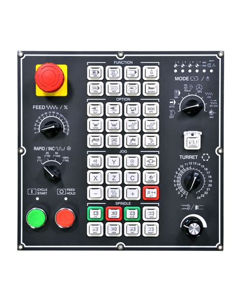 Laser Engraving ABS Button CNC Lathe Operator Panel