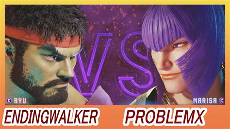 SF6 Endingwalker Ryu vs ProblemX Marisa Street Fighter 6 Replay スト6