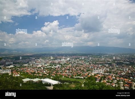 MACEDONIA, Skopje. City View from Mount Vodno / Daytime Stock Photo - Alamy