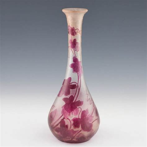 Legras Rubis Series Cameo Glass Vase C1910