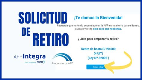 Como Solicitar El Retiro De Mi Afp Integra 2024 Tutorial Paso A Paso